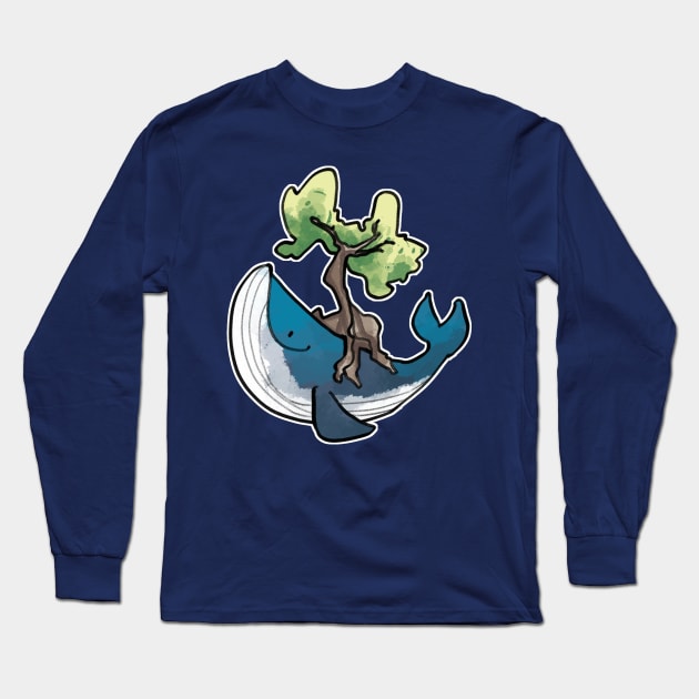 Tree whale Long Sleeve T-Shirt by ArryDesign
